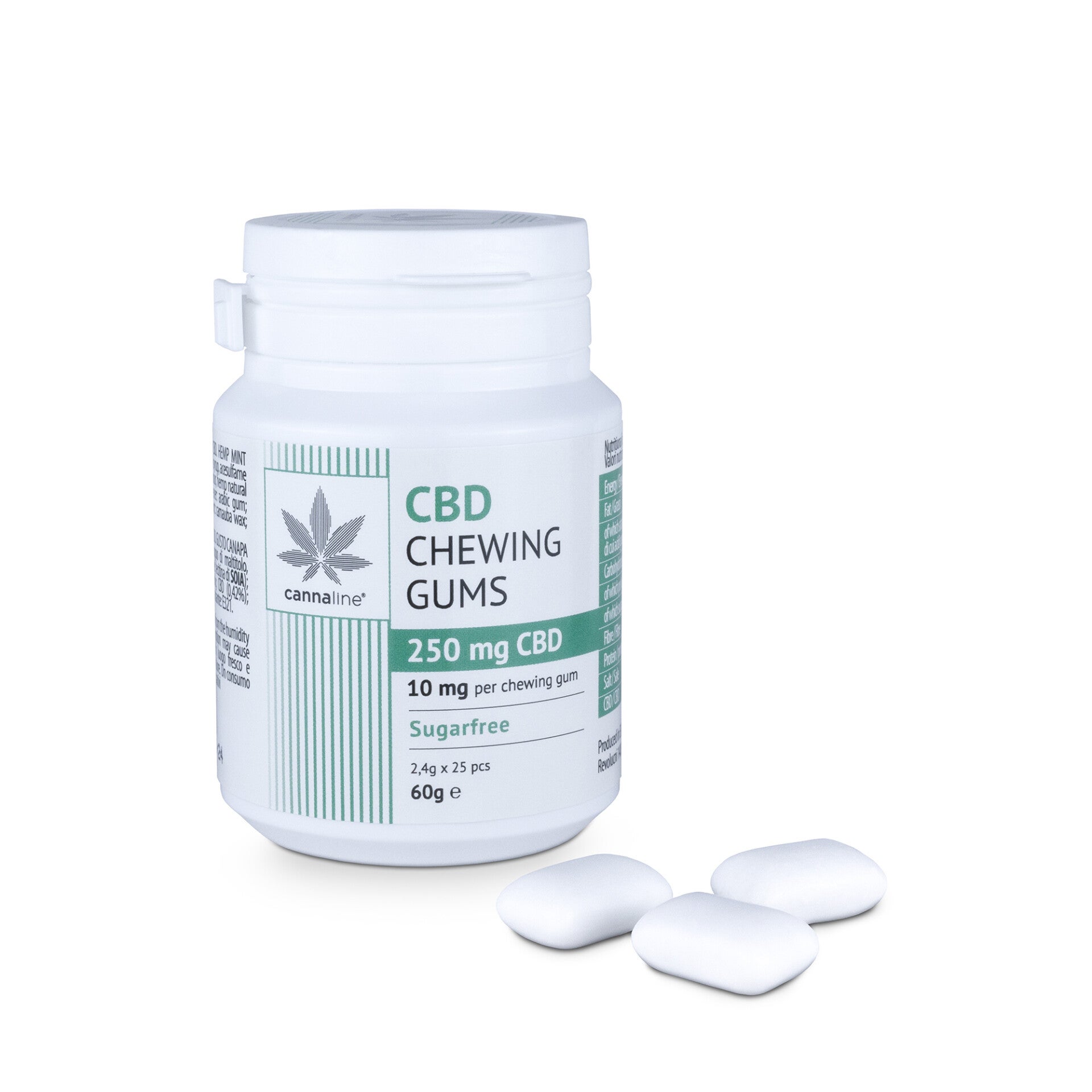 CANNALINE - CBD CHEWING GUM - Canapa & Menta