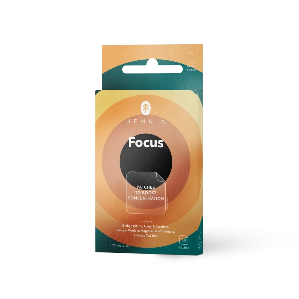 HEMNIA - FOCUS PATCHES - Cerotto di Supporto alla Concentrazione