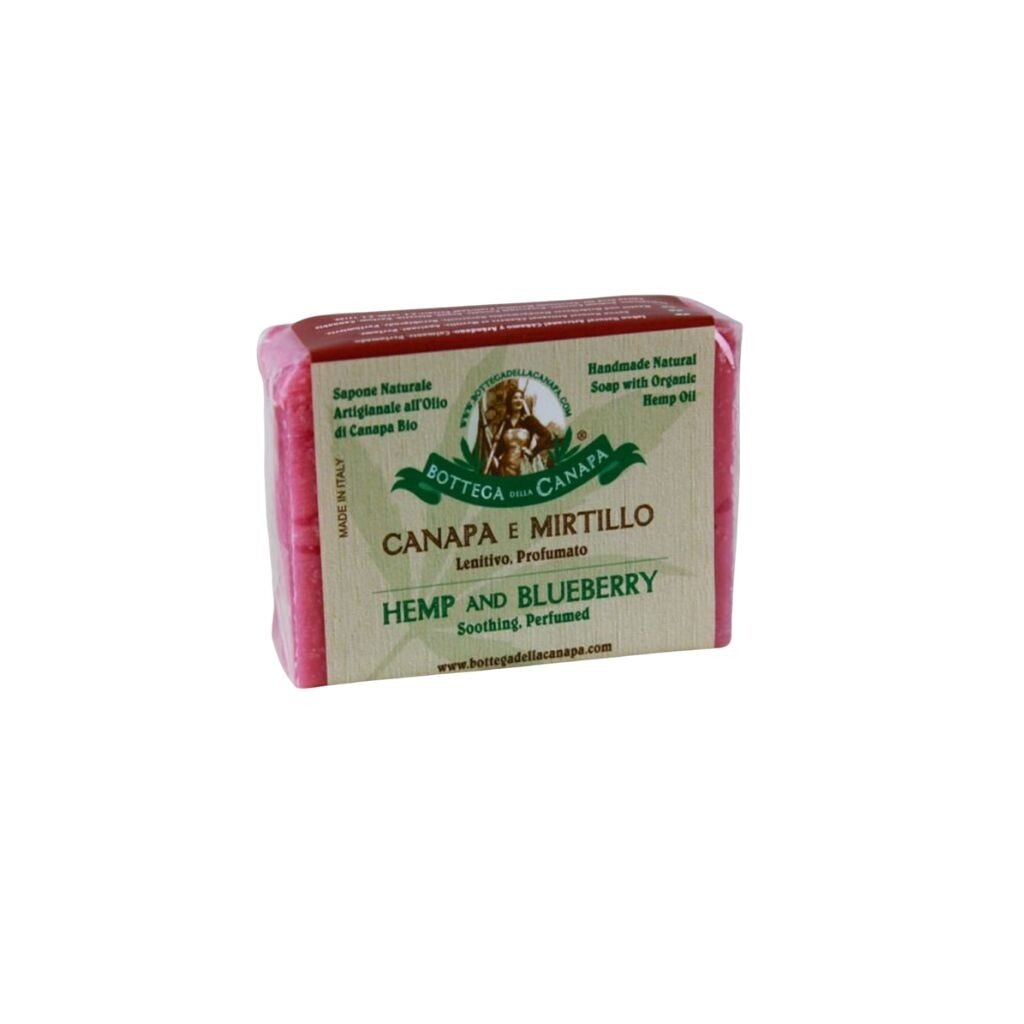 BOTTEGA DELLA CANAPA - Sapone Naturale BIO - CANAPA E MIRTILLO