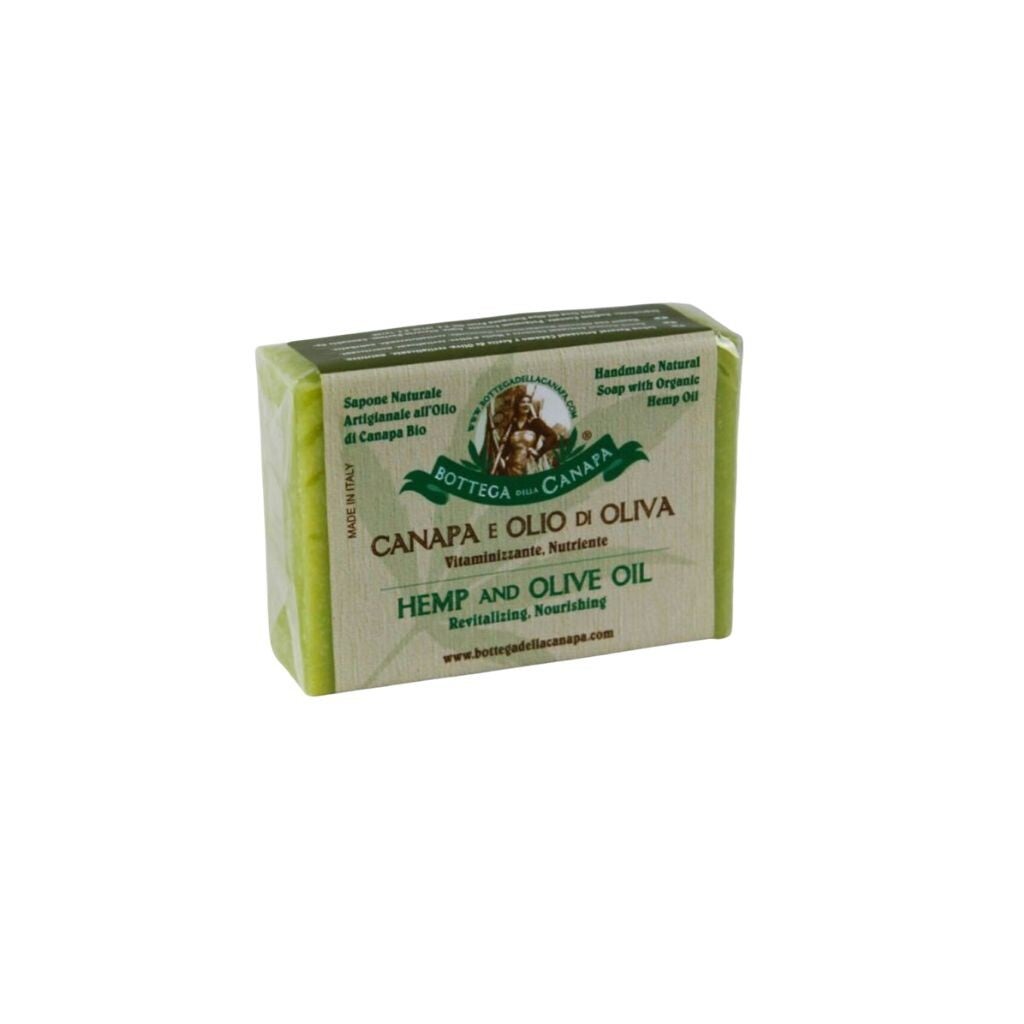 BOTTEGA DELLA CANAPA - Sapone Naturale BIO - CANAPA E OLIO DI OLIVA