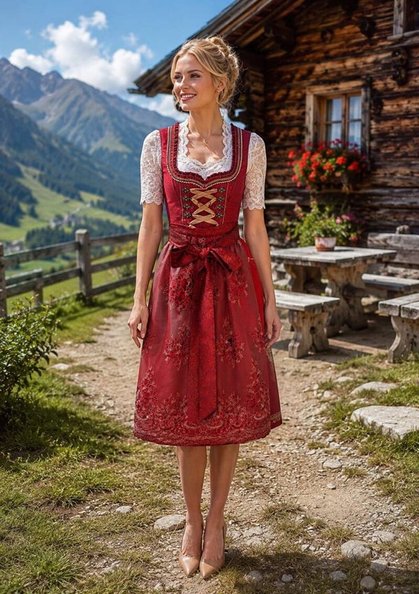Krüger Dirndl Red