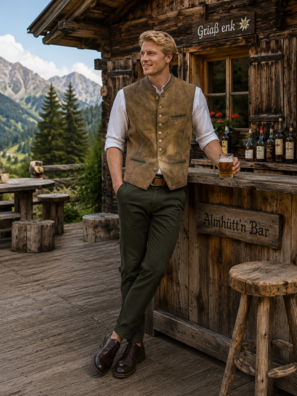 Maddox Leder-Gilet