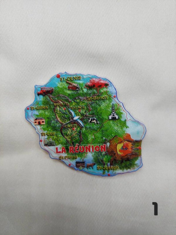 Magnet carte de la Réunion
