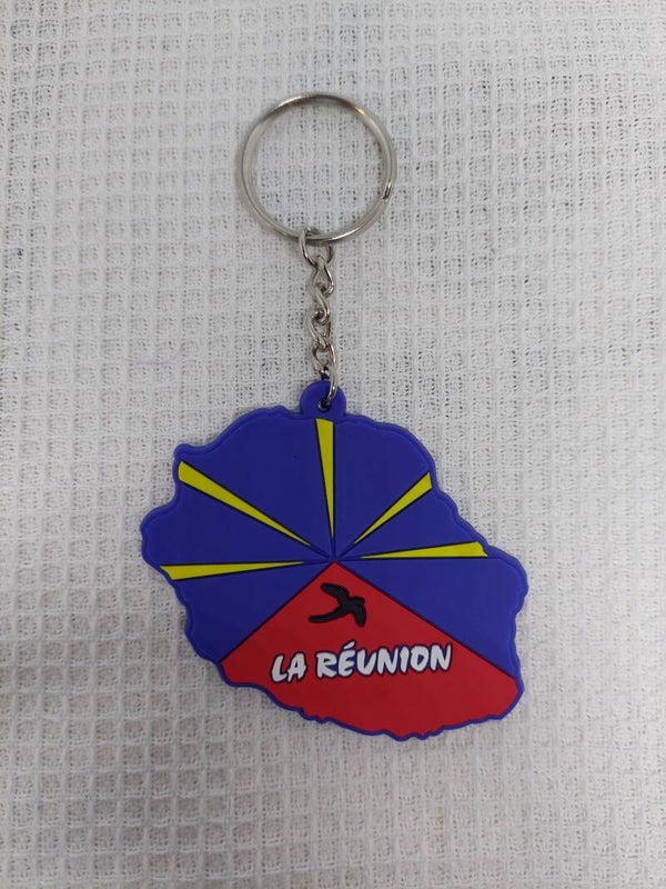 Porte clé carte de la Réunion