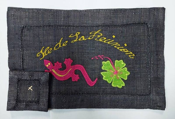 Lot de 6 Sets de table Rafia + 6 sous verre