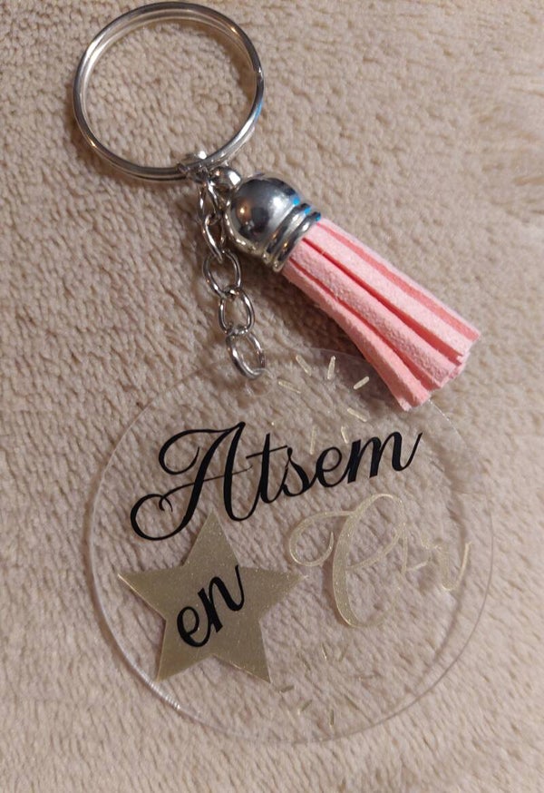 Porte clé Atsem en Or
