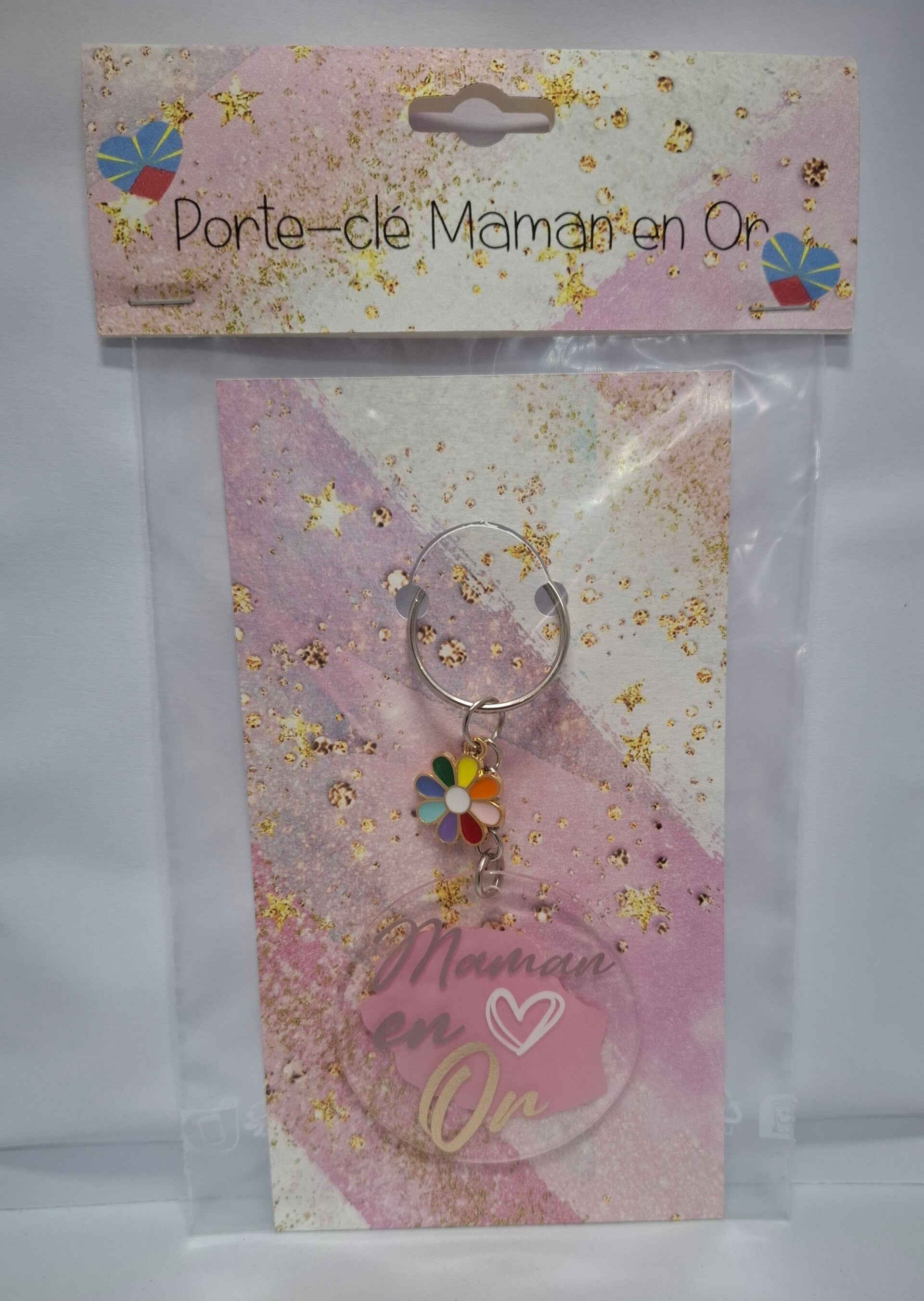 Porte-clé Maman en Or