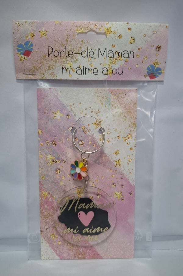 Porte-clé Maman "mi aime a ou"