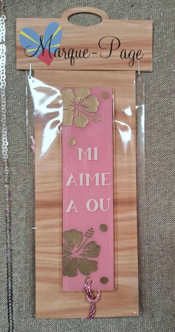 Marque-page "mi aime à ou"