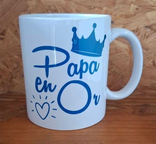 Mug Papa en Or