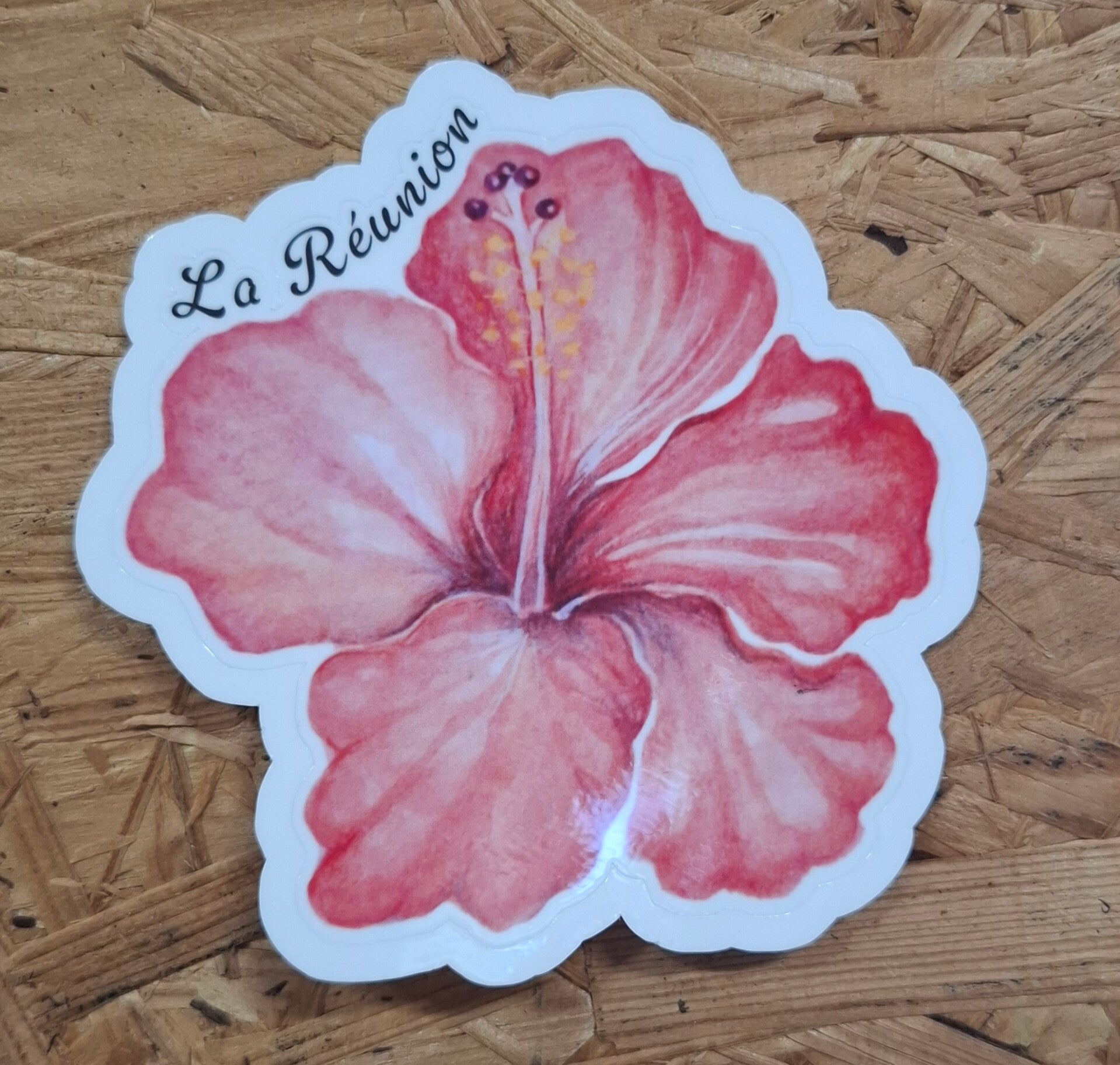 Sticker hibiscus rose