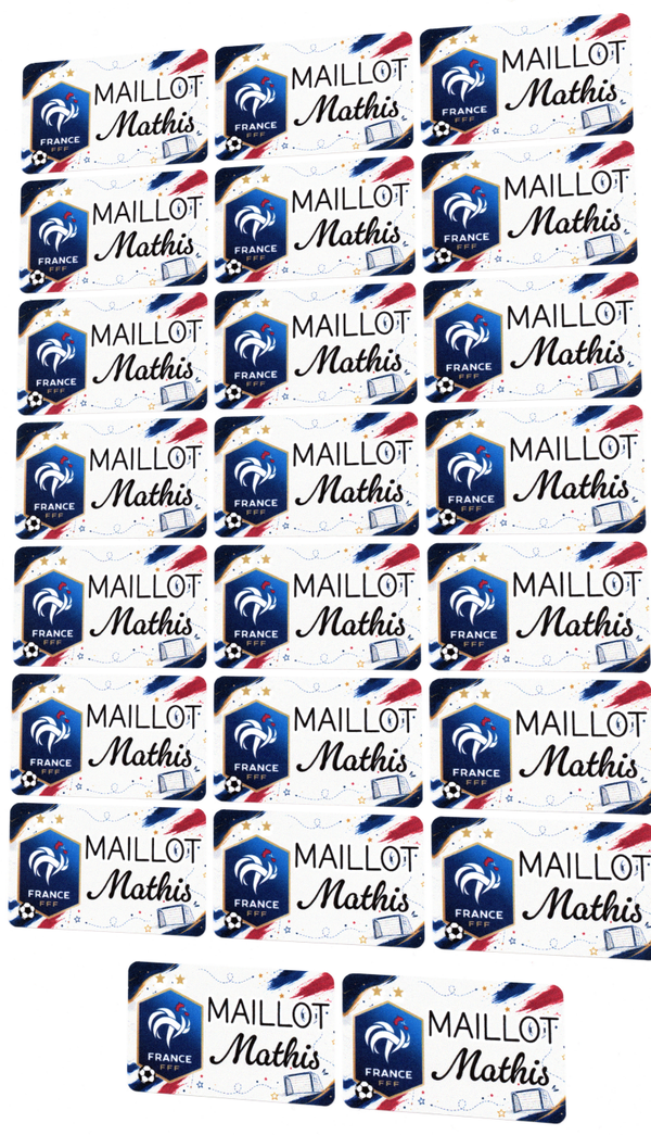 Etiquettes autocollantes rectangulaires - lot de 23
