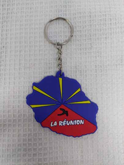 Porte clé carte de la Réunion