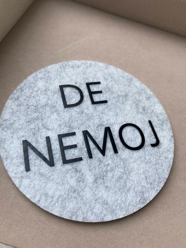 Filz Untersetzter ,,De Nemoj "