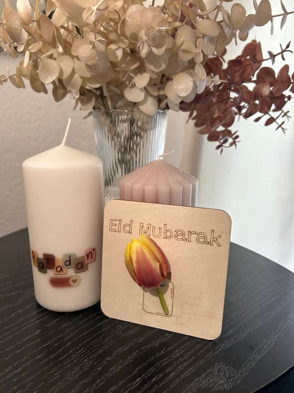 Holztafel:Eid Mubarak