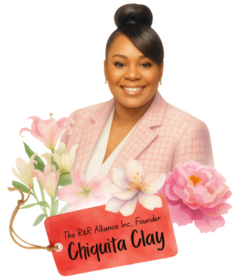 Imagre of Chiquita Clay, the founder of R&R Alliance Inc.