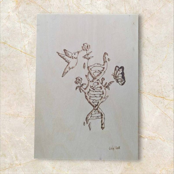 Pyrogravure : ADN