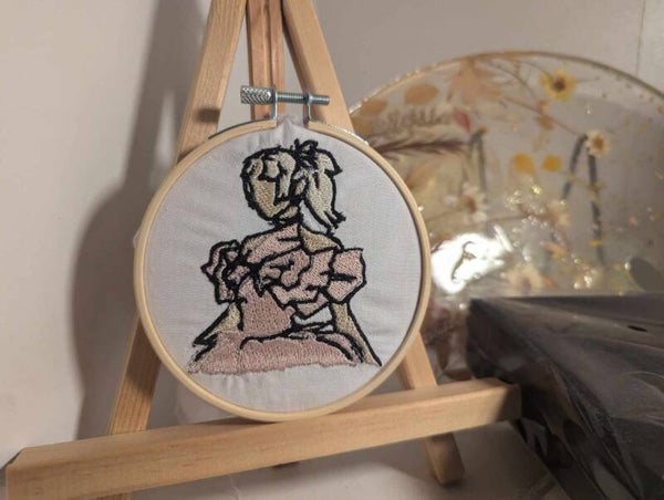 Tableau brodé : Loreleen, Princesse Enchantée