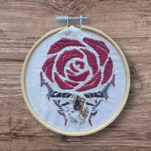 Tableau brodé : Lala Barina - Monster Hunter