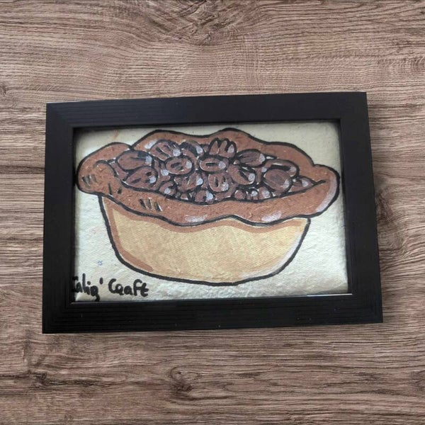 Peinture : Tarte noix de pécan