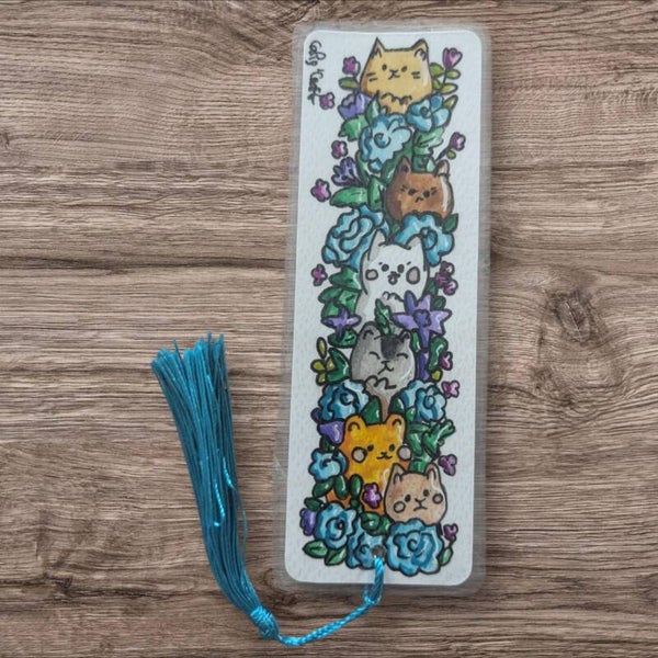 Marque page - Famille de chats