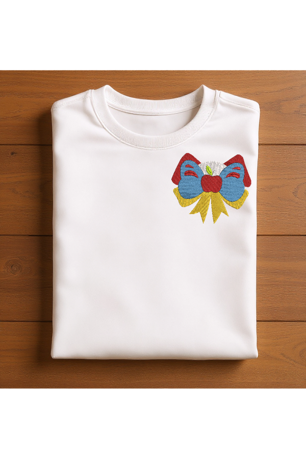 T-shirt Unisexe 100% coton - Noeud Blanche-Neige