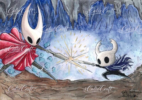 ✨ Print – Duel inspiré de Hollow Knight