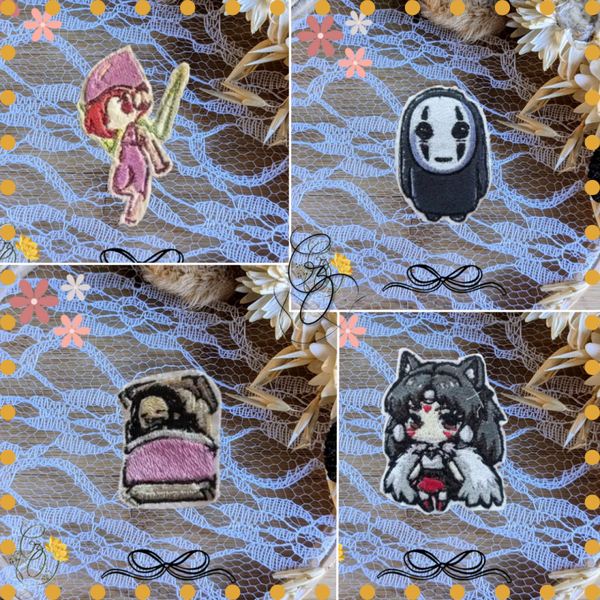 ✨ Écussons thermocollants – Univers dessins animés, anime & manga