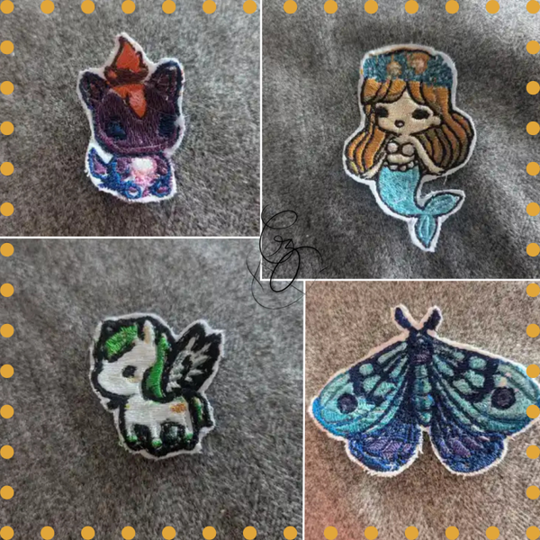 ✨Écussons Fantasy Thermocollants – Créatures magiques & familiers enchantés