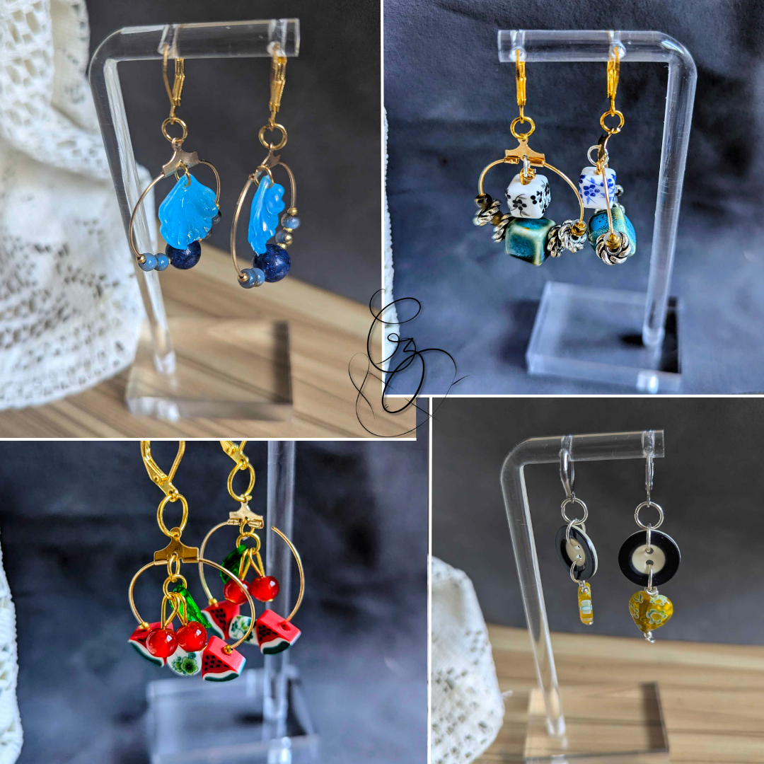 ✨ Boucles d’oreilles artisanales – Pièce unique