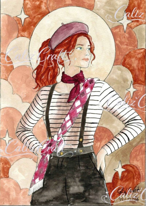 Print aquarelle – « L'Artisane Parisienne »