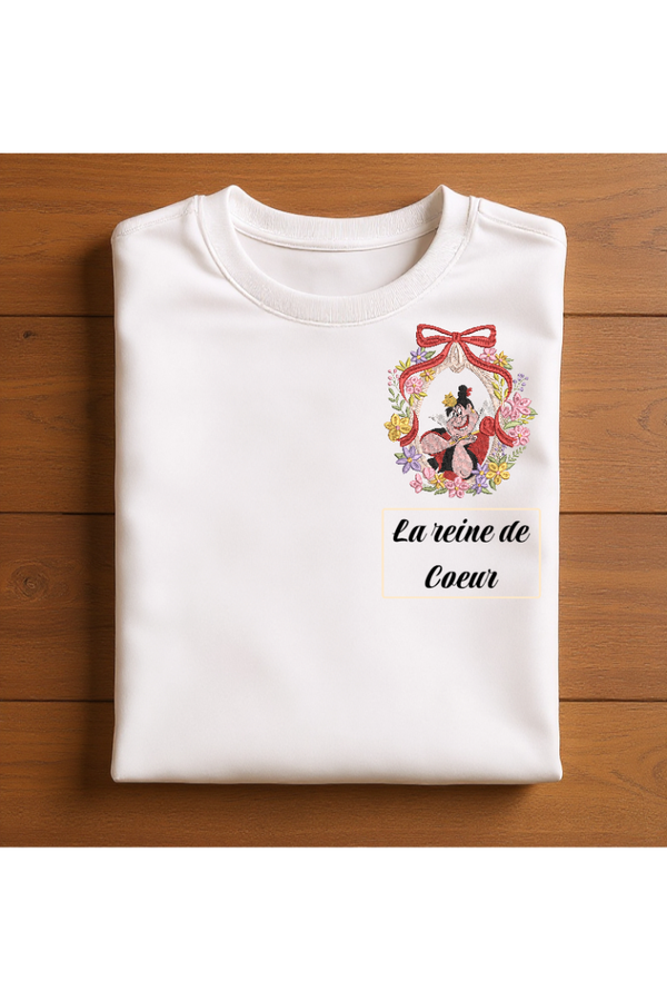 T-shirt Unisexe 100% coton - La reine de coeur