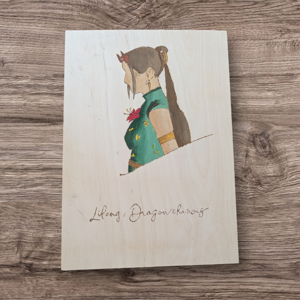 Pyrogravure : Lilong, Dragon Chinois