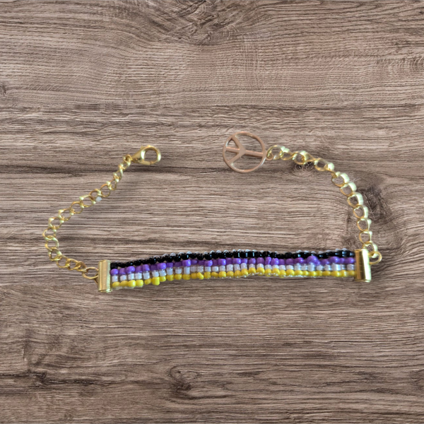 Bracelet tissé de perles