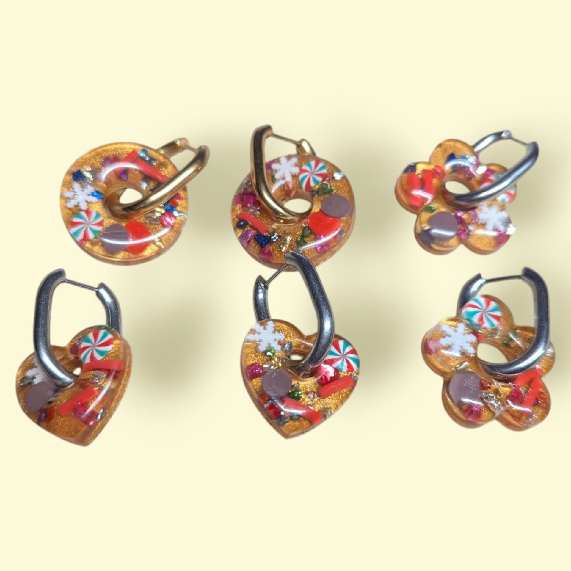 Créoles interchangeables - Thème Noël