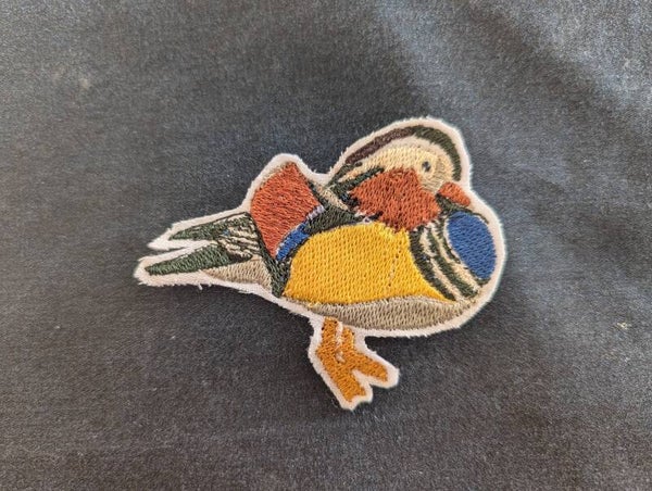 Écusson brodé - Canard Mandarin