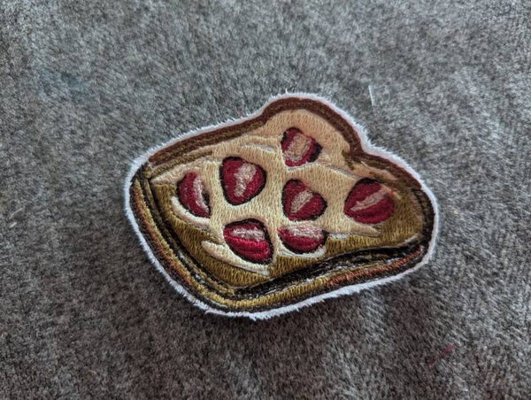 Écusson brodé - Tartine fraise