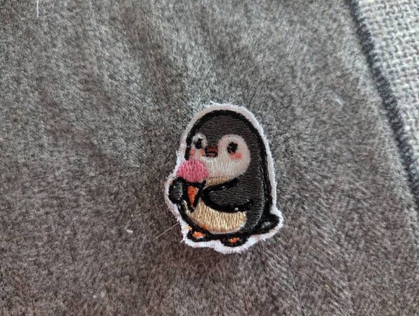 Écusson brodé - Pingouin glace