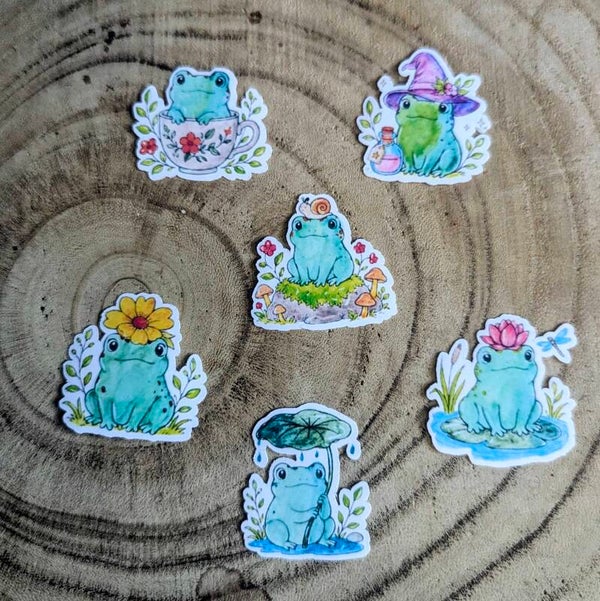 Stickers Grenouilles Cosy & Magiques 🐸🌿