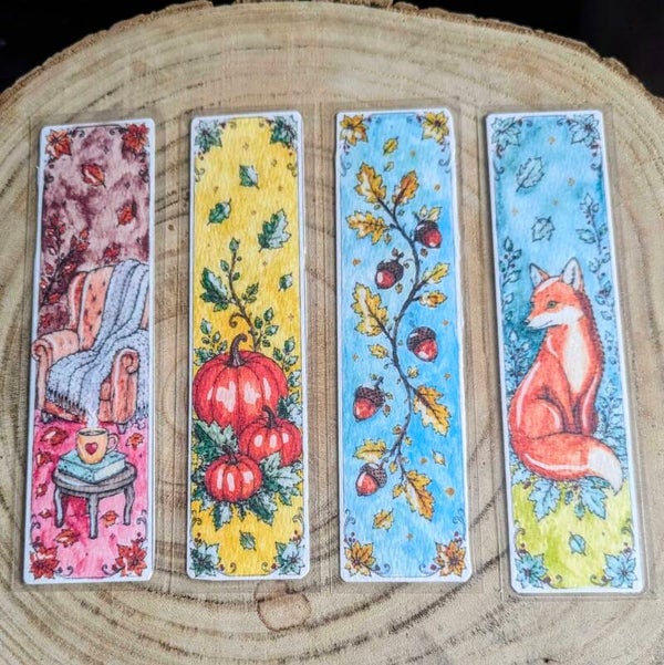🍂 Marque-pages aquarelle — Collection Automne