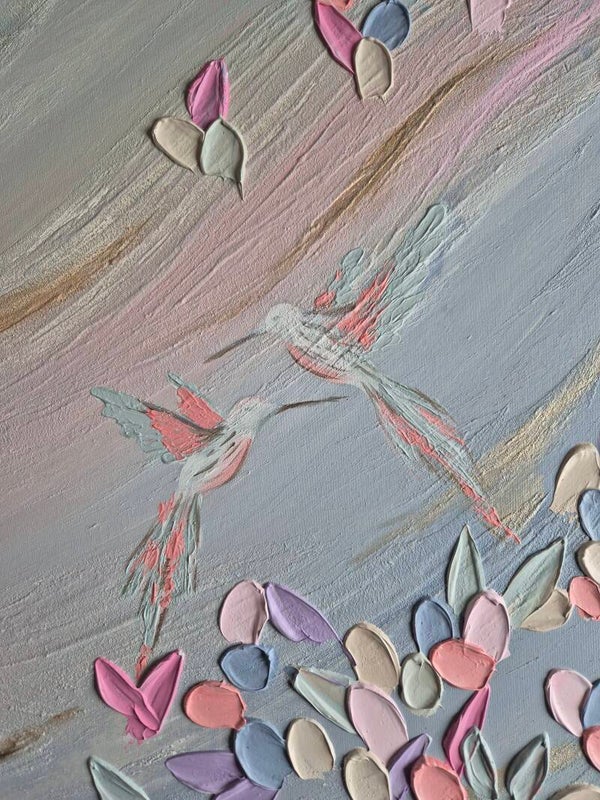 Pastel with a touch of gold