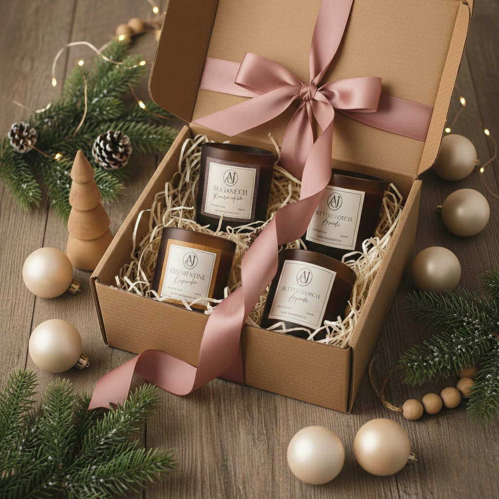 CHRISTMAS BOX CANDLES