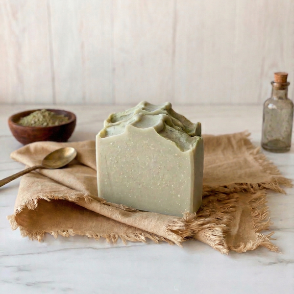 GREEN CLAY FACIAL SOAP BAR - FOR ACNE PRONE SKIN