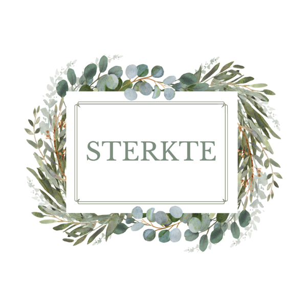 Dubbele wenskaart - Wenskaart sterkte eucalyptus