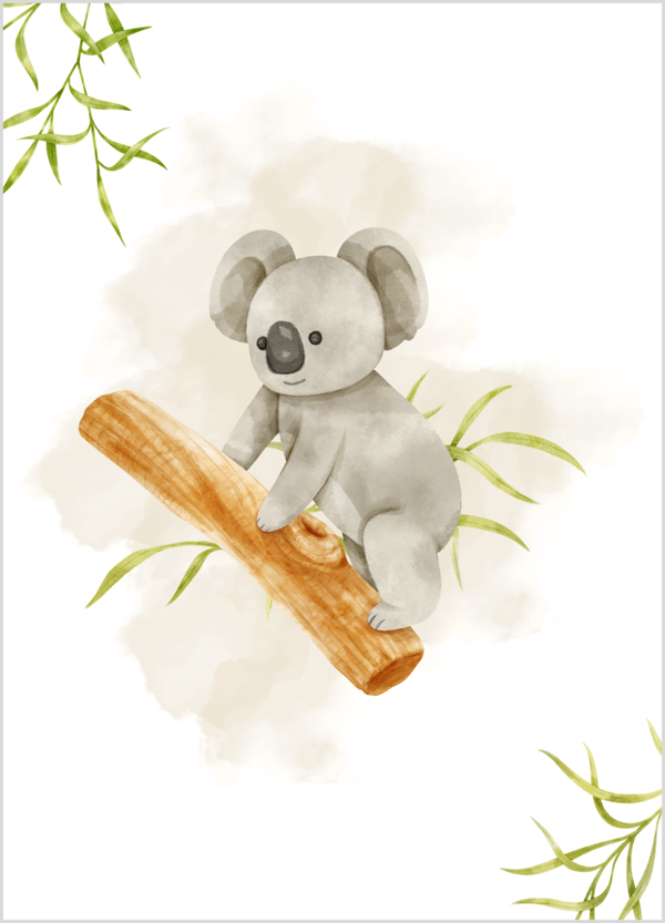 Wenskaart baby koala