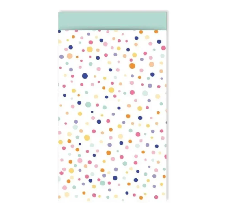 10 cadeauzakjes - Confetti mintgroen