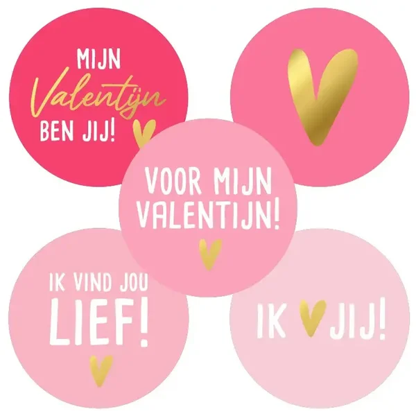 10 Cadeaustickers - Valentijn