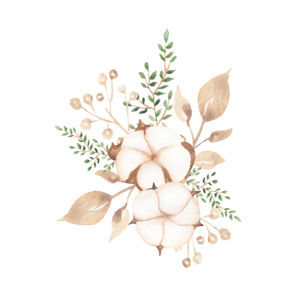 Dubbele wenskaart - Blanco kaart witte bloemen
