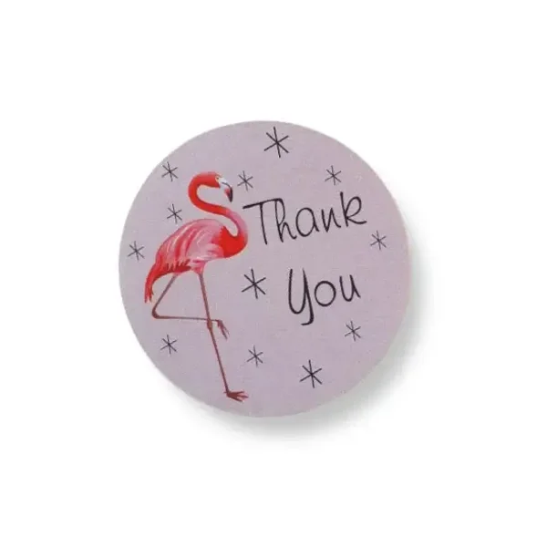 12 cadeaustickers - Thank you - Stickervel