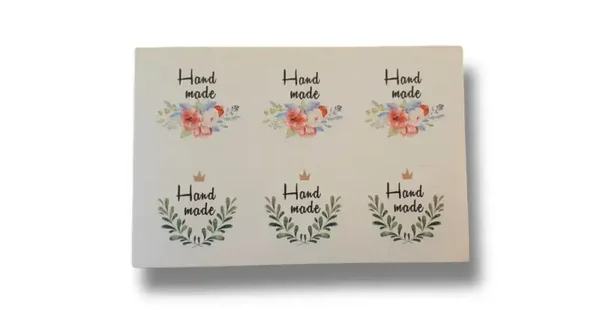 12 cadeaustickers - Handmade - Stickervel